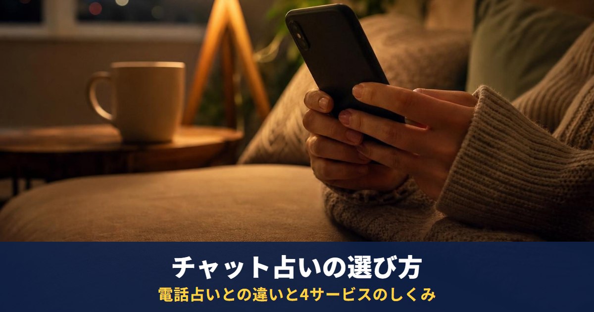 チャット占いの選び方と電話占いとの違い|MIROR・ココナラ・ブリランテ・blue-roseの料金のしくみを公式で比べた(2026年9月30日確認)
