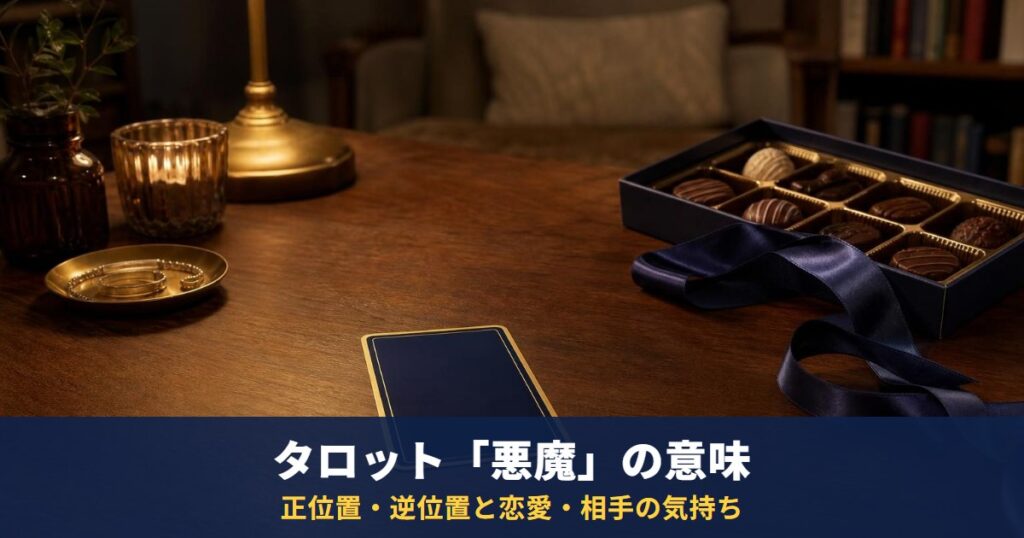 タロット「悪魔」の意味｜正位置・逆位置と恋愛・相手の気持ち・復縁・最終結果での読み方