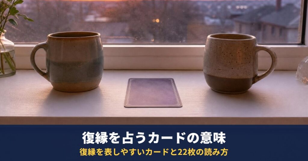 タロットで復縁を占うときのカードの意味｜復縁を表しやすいカードと大アルカナ22枚の読み方
