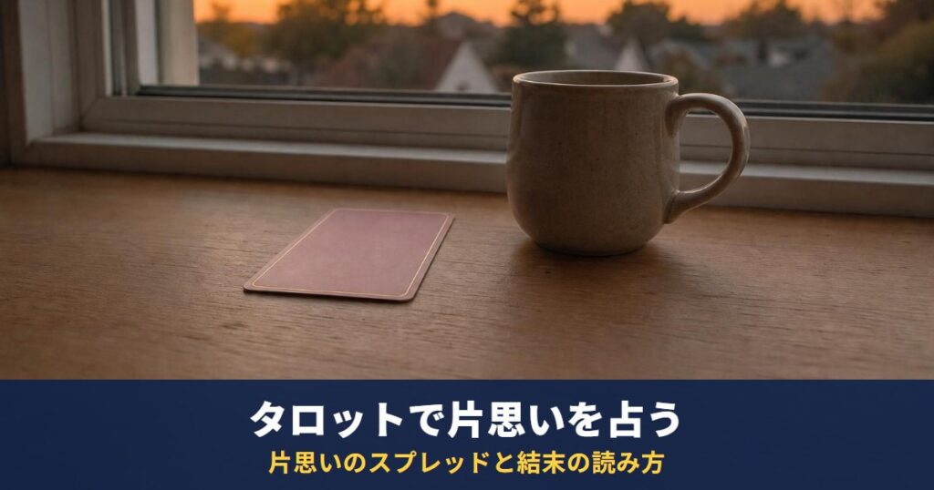 タロットで片思いを占う方法｜片思いのスプレッドと、結末・諦めるか迷ったときの読み方