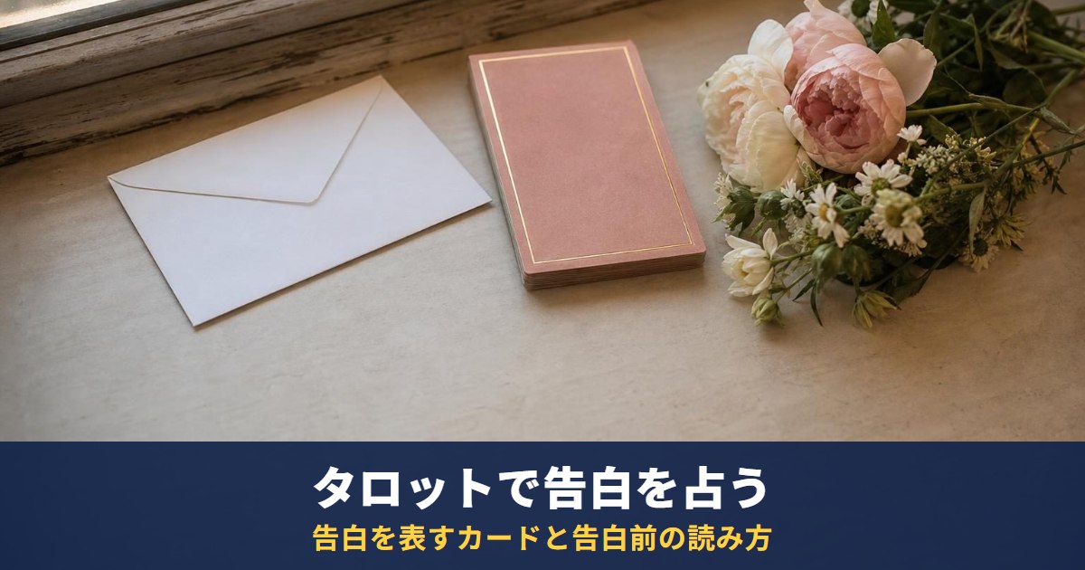 タロットで告白を占う方法|告白を表しやすいカードと、告白前に自分で占うやり方