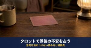 タロットで浮気を占う前に知っておきたいこと｜浮気・秘密を表すと読まれやすいカードと、彼の浮気が気になるときのスプレッド