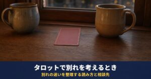 タロットで別れを占うときの読み方｜別れのカードの意味と、「別れるべき？」「距離を置くべき？」と迷ったときのスプレッド
