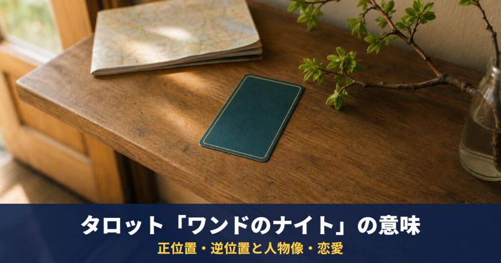 タロット「ワンドのナイト」の意味｜正位置・逆位置と人物像・恋愛・相手の気持ちでの読み方